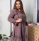 LIA15974 Vecrozā krāsas velveta kleita