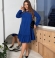 LIA15971 Zila velveta kleita 