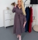 LIA26622 Velveta kleita ar kabatām 