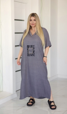 LIA24644 Lina kleita ar kabatu