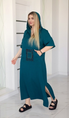 LIA24641 Lina kleita ar kabatu 