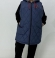 LIA18600 Tumši zila veste ar kapuci 