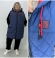 LIA18601 Zila veste ar kapuci