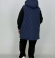 LIA18600 Tumši zila veste ar kapuci 