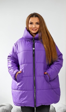 LIA19814 Violeta virsjaka ar kapuci